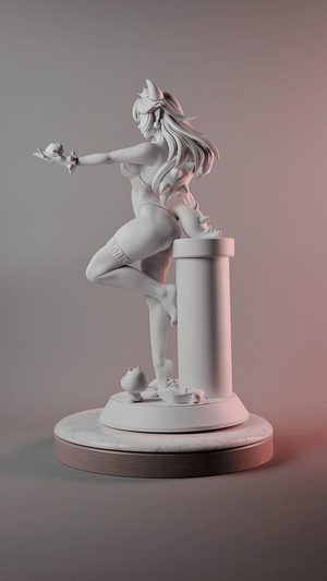 Bowsette Collectible Figure | Super Mario Fan Art - Point 8 Creative Studio