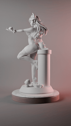 Bowsette Collectible Figure | Super Mario Fan Art - Point 8 Creative Studio