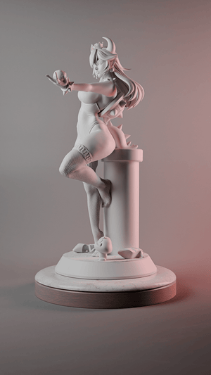 Bowsette Collectible Figure | Super Mario Fan Art - Point 8 Creative Studio