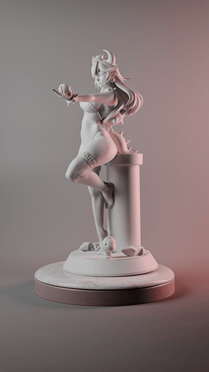 Bowsette Collectible Figure | Super Mario Fan Art - Point 8 Creative Studio