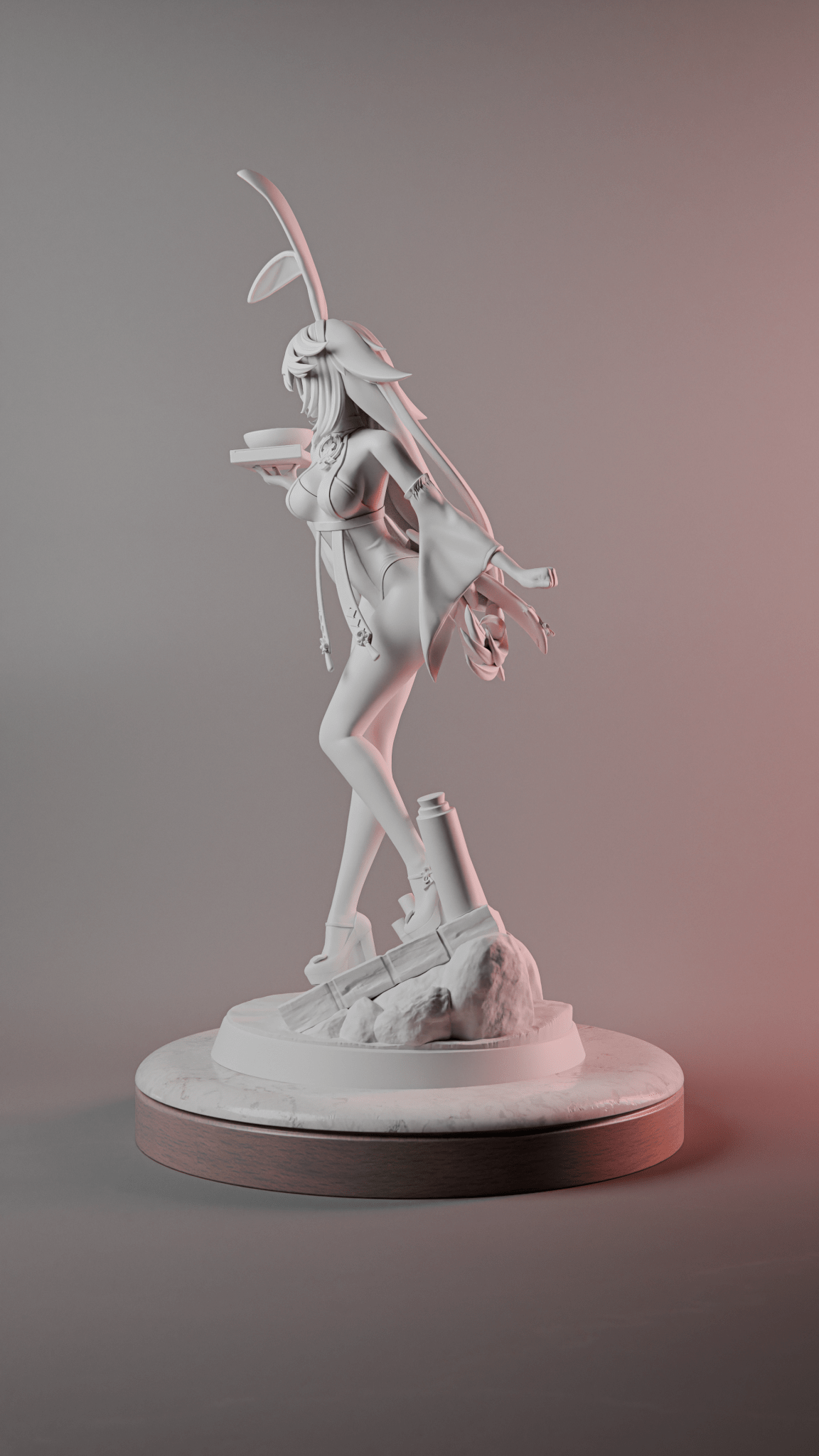 Yae Miko Bunny Waitress Collectible Figure | Genshin Impact - Point 8 Creative Studio